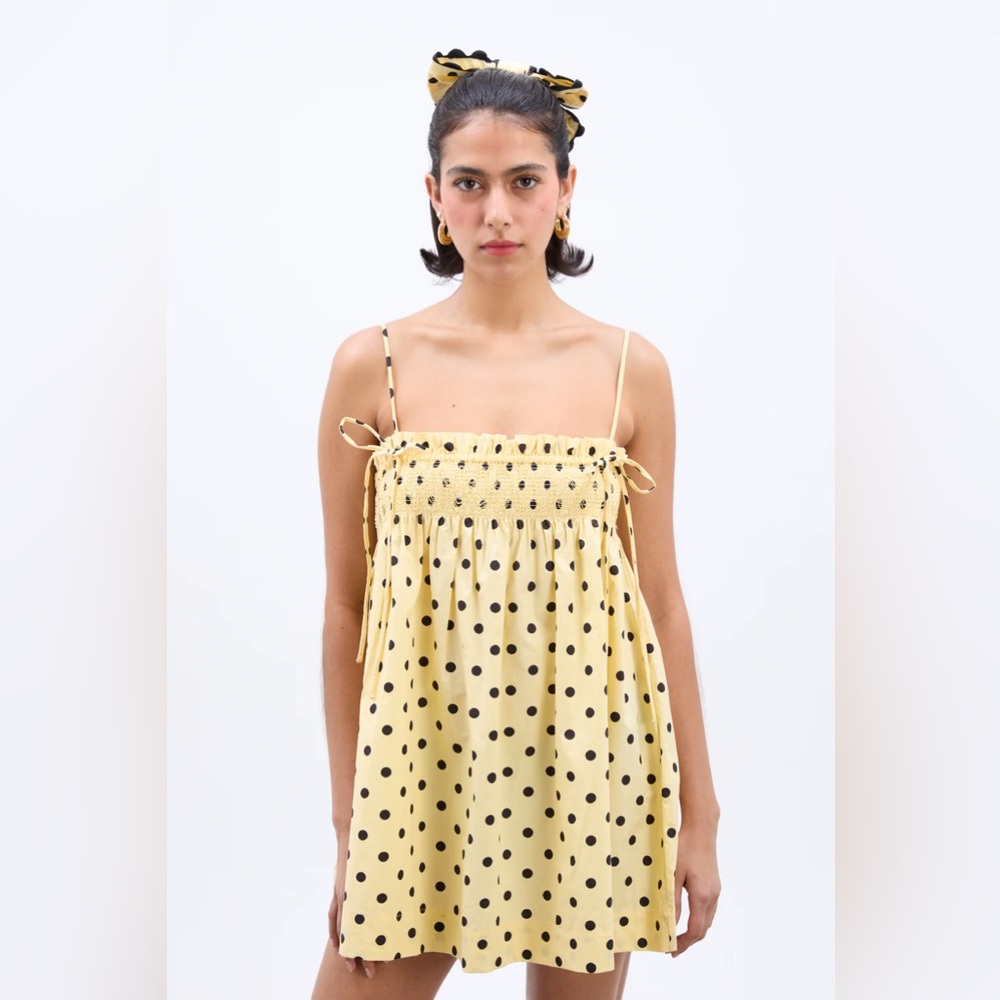 Damson and Madder Lilo Mini Dress - Butter Spot